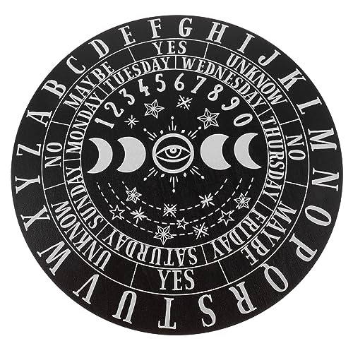 Gogogmee Wahrsageplatte aus Holz Wahrsagetafel für Tarot Dekorative Wahrsagezubehör für Meditation Altar Holzskulptur mit Feinem Muster für Wahrsagespiele Tischdekoration Gogogmee Wahrsageplatte aus Holz Wahrsagetafel für Tarot Dekorative Wahrsagezubehör für Meditation Altar Holzskulptur mit Feinem Muster für Wahrsagespiele Tischdekoration von Gogogmee