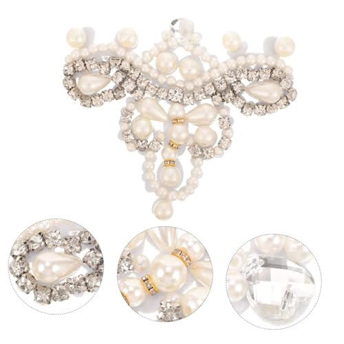 Gogogmee Wasserdichter DIY Strass Perlen Aufnäher Weißer Blumenstoff Patch für Kleidung Hüte und Schuhe Handgefertigte Applikation zur Vielseitigen Modeverzierung Gogogmee Wasserdichter DIY Strass Perlen Aufnäher Weißer Blumenstoff Patch für Kleidung Hüte und Schuhe Handgefertigte Applikation zur Vielseitigen Modeverzierung von Gogogmee