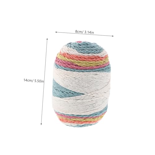 Gogogmee Weiches Farbverlaufendes Regenbogengarn zum Häkeln und Stricken Flauschiges DIY baumwollgarn für Anfänger für Schals Pullover Kissen Decken und Kreative Handarbeiten von Gogogmee