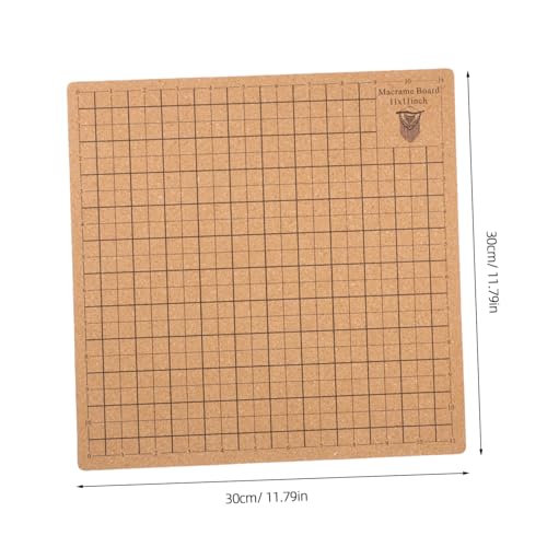 Gogogmee Weiches Kork DIY brett Pins Kratzfestes Langlebiges Flechtbrett für Makramee Knoten Häkeln Bastel Fixierboard von Gogogmee
