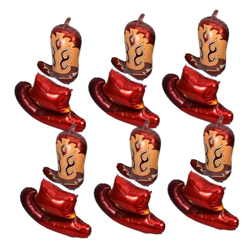 Gogogmee Western Party Ballons Aluminiumfolie Cowboy Hut und Stiefel Ballons Langlebige Western Geburtstag Deko für Indoor Outdoor Themenfeiern Gogogmee Western Party Ballons Aluminiumfolie Cowboy Hut und Stiefel Ballons Langlebige Western Geburtstag Deko für Indoor Outdoor Themenfeiern von Gogogmee