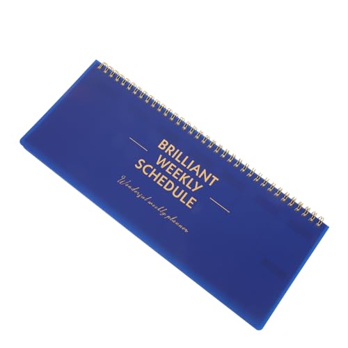 Gogogmee Wochenplaner mit Spiralgebundenem Design Leerer Notizblock für Effektives Zeitmanagement für Heimbüro und Schule Blau Aufgabenheft mit Wöchentlicher Gogogmee Wochenplaner mit Spiralgebundenem Design Leerer Notizblock für Effektives Zeitmanagement für Heimbüro und Schule Blau Aufgabenheft mit Wöchentlicher von Gogogmee