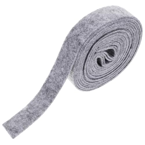 Gogogmee Wollfilzband Graues Bastelband aus Filz für DIY Dekoration Weihnachten Baumkränze Applikationen Schleifen und Patchwork Langlebiges Umweltfreundliches Material Geschenkband von Gogogmee