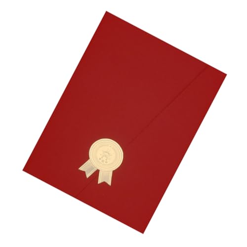 Gogogmee Zertifikatshülle aus Papier Klassische Urkundenhülle für Auszeichnungen und Zeugnisse Schützender Tragbarer Dokumentenhalter in Weinrot für Abschluss und Ehrungsurkunden Gogogmee Zertifikatshülle aus Papier Klassische Urkundenhülle für Auszeichnungen und Zeugnisse Schützender Tragbarer Dokumentenhalter in Weinrot für Abschluss und Ehrungsurkunden von Gogogmee
