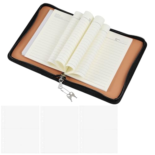 Gogogmee Zipper Portfolio Binder mit Flexiblem Lose-Leaf System Leichter Sicherer Dokumentenordner für Business und Reise Minimalistisches Design Weiße Nachfüllbare Dokumententasche von Gogogmee