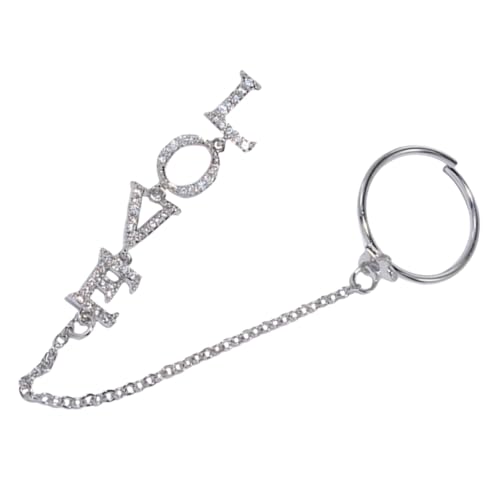 Gogogmee Zirkon Nagelkunst Kette mit Love Ring Echtgoldplattierte Silberne Nail Art Chain für Maniküre Dekoration Modische Fingernägel Schmuck DIY Nageldesign Zubehör Gogogmee Zirkon Nagelkunst Kette mit Love Ring Echtgoldplattierte Silberne Nail Art Chain für Maniküre Dekoration Modische Fingernägel Schmuck DIY Nageldesign Zubehör von Gogogmee
