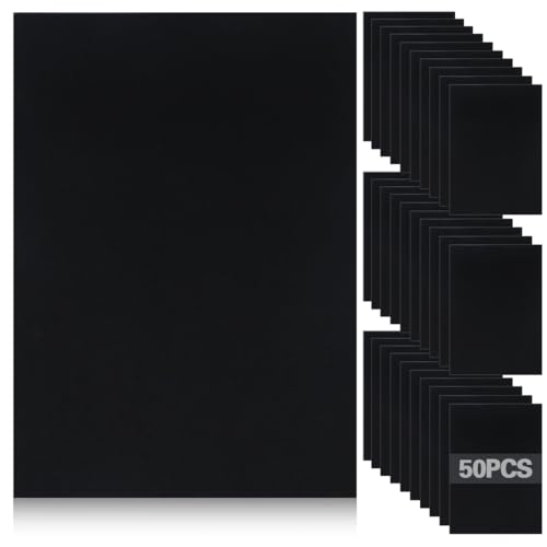 Gohytal 50 Blatt Schwarzer Kartonpapier, A4 Schwarzer Karton, 250g/m² Cardstock, Bastelkarton,Druckerpapier für Basteln, DIY Karten, Malen, Kartenherstellung, Einladungen, Speisekarten, Scrapbook Gohytal 50 Blatt Schwarzer Kartonpapier, A4 Schwarzer Karton, 250g/m² Cardstock, Bastelkarton,Druckerpapier für Basteln, DIY Karten, Malen, Kartenherstellung, Einladungen, Speisekarten, Scrapbook von Gohytal