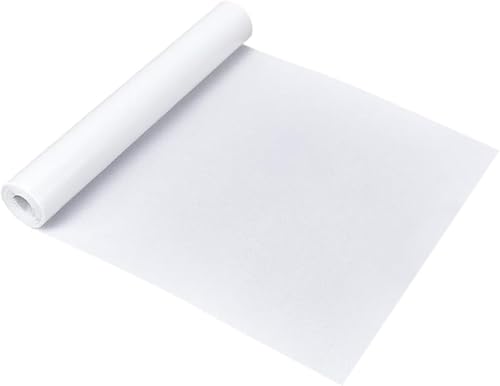 Gohytal 50x150cm Filz Selbstklebend Meterware, Klebefilz Selbstklebend Weiß 1mm, Klebevlies, Selbstklebendes Filzmatte Selbstklebender Filz für Stühle Möbel Bodenschutz (Weiß, 50X150CM) von Gohytal