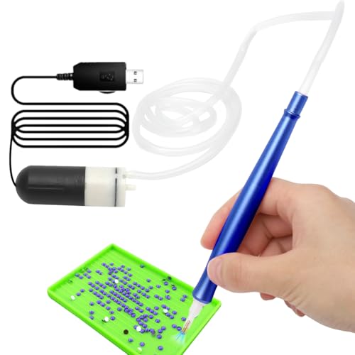 Gohytal Elektrischer Diamond Paint Stift, Elektr-isches Saugwerkzeug Stift für Diamond Painting Zubehör zum setzen von Steinen ohne Vakuum Diamond Paint Stift zum DIY Kunsthandwerk Diamond Painting von Gohytal