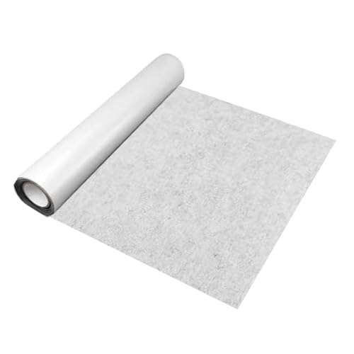 Gohytal Filz Selbstklebend Hellgrau 1mm, 40x150cm Klebefilz Selbstklebend Meterware, Selbstklebend Filzstoff, Selbstklebendes Filzmatte Selbstklebender Filz für Weihnachtsbasteleien Möbel Bodenschutz von Gohytal