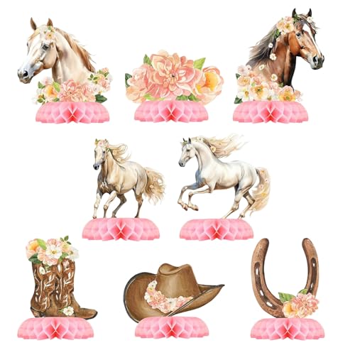 Goiern Girl Horse Party Centerpiece Set - Pferd Waben Girl Geburtstagsdecoration und Pferd Tisch Toppers für Kinder Pferd-Thema Geburtstag und Baby Shower Tischdeko Goiern Girl Horse Party Centerpiece Set - Pferd Waben Girl Geburtstagsdecoration und Pferd Tisch Toppers für Kinder Pferd-Thema Geburtstag und Baby Shower Tischdeko von Goiern