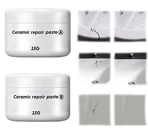 Repairing Cracks On Ceramics, Tile Repair Paste, Ceramic Repair Paste, Ceramic Tile Repair Paste, Tile Repair Agent Glue, Ceramic Glue Adhesive Tile Repair Paste (15/15g) von Gokame