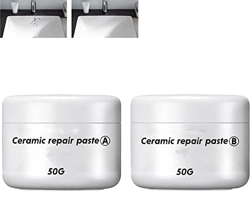 Repairing Cracks On Ceramics, Tile Repair Paste, Ceramic Repair Paste, Ceramic Tile Repair Paste, Tile Repair Agent Glue, Ceramic Glue Adhesive Tile Repair Paste (50/50g) von Gokame