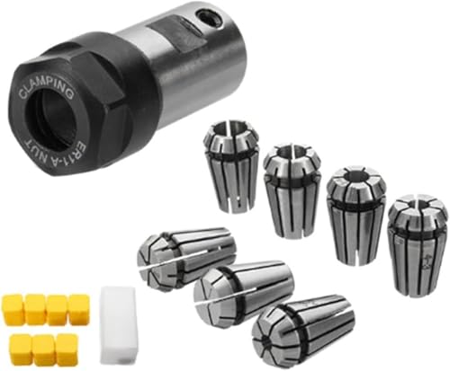 Gokelomg ER11 1-7mm Spannzangen Set mit ER11A 5mm Motorwellenhalter Verlaengerungsstange, Kohlenstoffstahl Gokelomg ER11 1-7mm Spannzangen Set mit ER11A 5mm Motorwellenhalter Verlaengerungsstange, Kohlenstoffstahl von Gokelomg