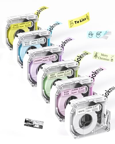 Goknu Tape Ersatz für Brother P Touch M Tape MK221 MK 231, M950 Thermotransfer Tape Kompatibel mit Brother PT-M95 PTM95 PT-70BM PT-65 PT-90 PT-80 PT-85 Etikettendrucker, 12mm x 4m Schwarz auf 6 Farben Goknu Tape Ersatz für Brother P Touch M Tape MK221 MK 231, M950 Thermotransfer Tape Kompatibel mit Brother PT-M95 PTM95 PT-70BM PT-65 PT-90 PT-80 PT-85 Etikettendrucker, 12mm x 4m Schwarz auf 6 Farben von Goknu