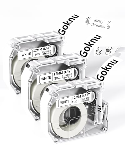 Goknu Tape Ersatz für Brother P Touch M Tape MK221 MK231, M950 Thermotransfer Tape Kompatibel mit Brother PT-M95 PTM95 PT-70BM PT-65 PT-90 PT-80 PT-85 Etikettendrucker, 12mm x 4m Schwarz auf Weiß Goknu Tape Ersatz für Brother P Touch M Tape MK221 MK231, M950 Thermotransfer Tape Kompatibel mit Brother PT-M95 PTM95 PT-70BM PT-65 PT-90 PT-80 PT-85 Etikettendrucker, 12mm x 4m Schwarz auf Weiß von Goknu