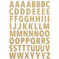 Glitzer-Sticker "Buchstaben" - Gold von HobbyFun
