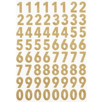 Glitzer-Sticker "Zahlen" - Gold von HobbyFun