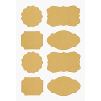 Papier Sticker "Etiketten" - Gold von HobbyFun