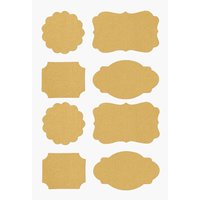 Papier Sticker "Etiketten" - Gold von Gold