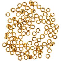 Quetschperlen, Rund, Ø 2 mm - Gold Quetschperlen, Rund, Ø 2 mm - Gold von UIT
