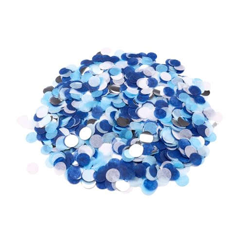 GoldRock 50g Konfetti Blau Hochzeit Geburtstag, ca. 6000 Stück Konfetti Groß,Tischdeko Blau,Blaue Streudeko,Confetti Blau Silber, Glitzer Konfetti Bunt für Gender Reveal,Luftballons,Tisch,Geschenkbox von GoldRock