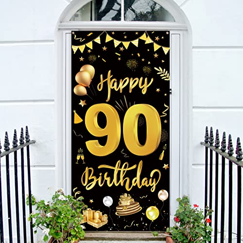 GoldRock 90 Geburtstag Deko Banner, Geburtstagsbanner 90 Jahre, 90. Geburtstag Frau Mann, Extra Große 90 Banner Geburtstag,Happy Birthday Banner Geschenk zum 90 Geburtstag 185×90 cm,Geburtstagsdeko 90 GoldRock 90 Geburtstag Deko Banner, Geburtstagsbanner 90 Jahre, 90. Geburtstag Frau Mann, Extra Große 90 Banner Geburtstag,Happy Birthday Banner Geschenk zum 90 Geburtstag 185×90 cm,Geburtstagsdeko 90 von GoldRock