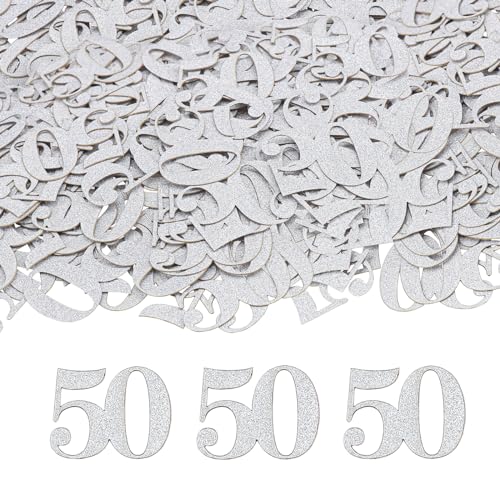 GoldRock Glitzer Konfetti 50. Geburtstag Deko Groß 3,4x2,6cm, Streudeko für Mann und Frau, Tischdeko, Goldene Hochzeit GoldRock Glitzer Konfetti 50. Geburtstag Deko Groß 3,4x2,6cm, Streudeko für Mann und Frau, Tischdeko, Goldene Hochzeit von GoldRock