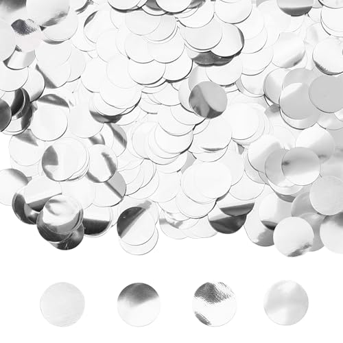 GoldRock Glitzer Konfetti Silber Rund,50g Silber Konfetti Streudeko, Klein Confetti 1,5cm, Silbernes Tischdeko Konfettikanone,Konfetti Geburtstag Hochzeit Karneval Silberhochzeit Weihnachten Silvester GoldRock Glitzer Konfetti Silber Rund,50g Silber Konfetti Streudeko, Klein Confetti 1,5cm, Silbernes Tischdeko Konfettikanone,Konfetti Geburtstag Hochzeit Karneval Silberhochzeit Weihnachten Silvester von GoldRock