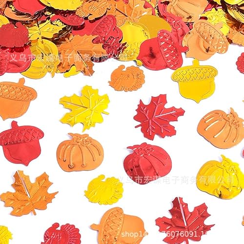 GoldRock Herbst Deko Konfetti, Herbstblätter, Kürbisse und Eicheln in Rot, Orange und Gelb, Thanksgiving Tischdekoration GoldRock Herbst Deko Konfetti, Herbstblätter, Kürbisse und Eicheln in Rot, Orange und Gelb, Thanksgiving Tischdekoration von GoldRock