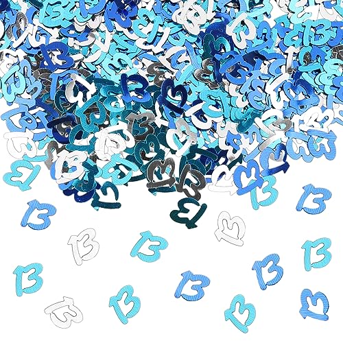 GoldRock Konfetti 13. Geburtstag Männer Frauen Deko Blau, Tischdeko, Streudeko, 13er Confetti GoldRock Konfetti 13. Geburtstag Männer Frauen Deko Blau, Tischdeko, Streudeko, 13er Confetti von GoldRock