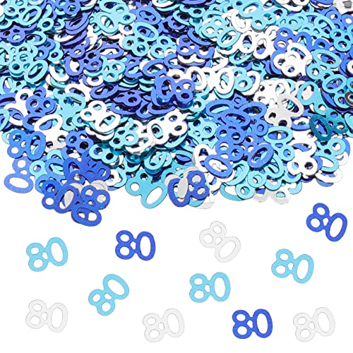 GoldRock Konfetti 80 Geburtstag Tischdeko Blau, ca. 500 Stück Streudeko Geburtstag, Tischdeko 80 Geburtstag, Streudeko 80. Geburtstag, Happy Birthday Streudeko für Mädchen Junge,80 Geburtstag Deko GoldRock Konfetti 80 Geburtstag Tischdeko Blau, ca. 500 Stück Streudeko Geburtstag, Tischdeko 80 Geburtstag, Streudeko 80. Geburtstag, Happy Birthday Streudeko für Mädchen Junge,80 Geburtstag Deko von GoldRock