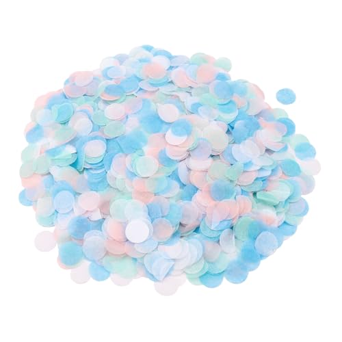 GoldRock Konfetti Hochzeit, 6000 Stk Streudeko Bunt, Tischdeko Geburtstag Blau Rosa, Konfettikanone Papier, Confetti für Karneval, Baby Shower Deko, Gender Reveal von GoldRock