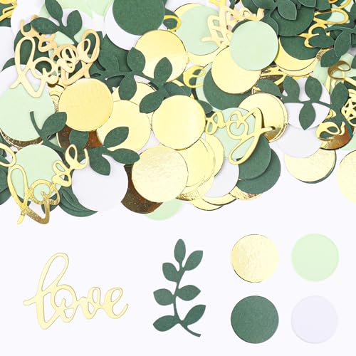GoldRock Love Konfetti Hochzeit Gold Grün, 200 Stk Deko Tischdeko Groß, Herzen Streudeko, Konfettikanone Deko Tisch, Glitzer für Geburtstag Party GoldRock Love Konfetti Hochzeit Gold Grün, 200 Stk Deko Tischdeko Groß, Herzen Streudeko, Konfettikanone Deko Tisch, Glitzer für Geburtstag Party von GoldRock
