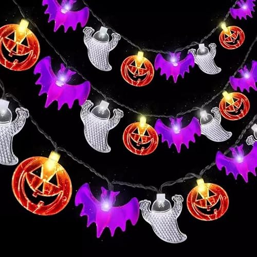 GoldRock Lichterkette (Geist–Fledermaus–Kürbis, 3M 20 LED) von GoldRock