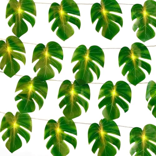 GoldRock Palmenblätter Efeu Lichterkette Hawaii Deko,3m 20 Led Monstera-Blätter Lichterkette Kinderzimmer,Efeu Girlande Palmblätter Lichterketten Innen für Hawaii,Dschungel,Geburtstag,Beach Party Deko GoldRock Palmenblätter Efeu Lichterkette Hawaii Deko,3m 20 Led Monstera-Blätter Lichterkette Kinderzimmer,Efeu Girlande Palmblätter Lichterketten Innen für Hawaii,Dschungel,Geburtstag,Beach Party Deko von GoldRock