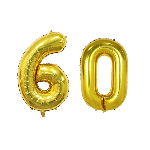 Luftballon 60 Geburtstag Deko Gold Luftballon Zahlen 60, GoldRock 60. Geburtstag Frau Mann, 16 Zoll 60 Geburtstag Ballon, Folienballon 60 Jahre, Helium 60. Geburtstag Deko,60 Jubiläum Party Dekoration Luftballon 60 Geburtstag Deko Gold Luftballon Zahlen 60, GoldRock 60. Geburtstag Frau Mann, 16 Zoll 60 Geburtstag Ballon, Folienballon 60 Jahre, Helium 60. Geburtstag Deko,60 Jubiläum Party Dekoration von GoldRock
