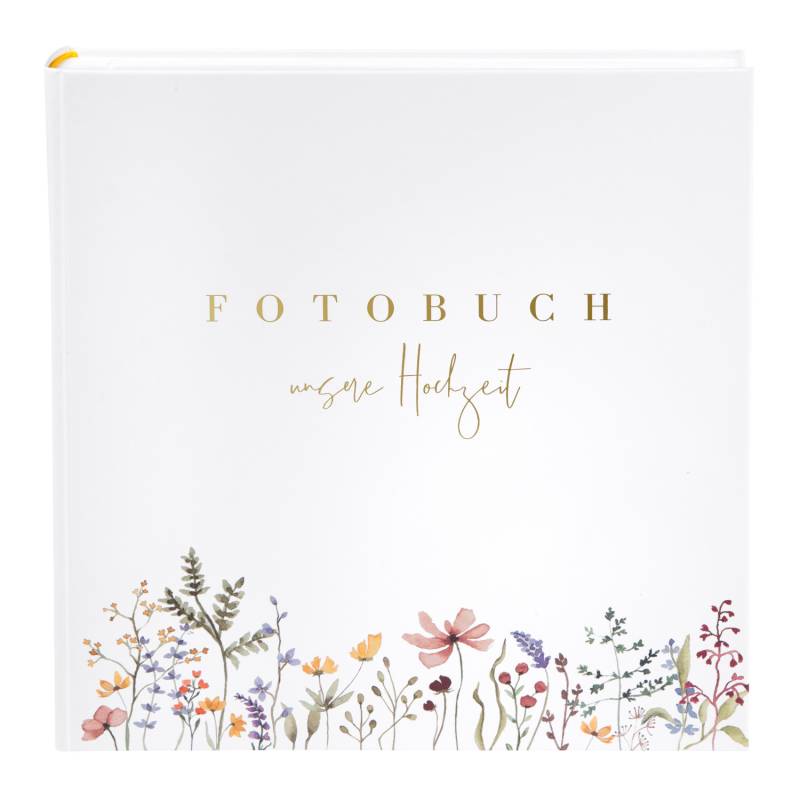 Hochzeitsalbum Blütenliebe Weiß 60 Seiten von Goldbuch