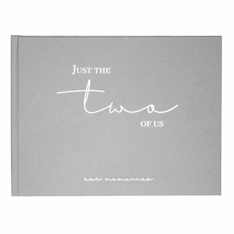 Fotoalbum Just the Two of us Grau mit verdeckter Spirale 20x25cm 100 Seiten von Goldbuch