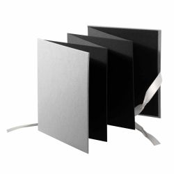 Leporello naturLiebe grau für 10 Fotos schwarzen Seiten von Goldbuch