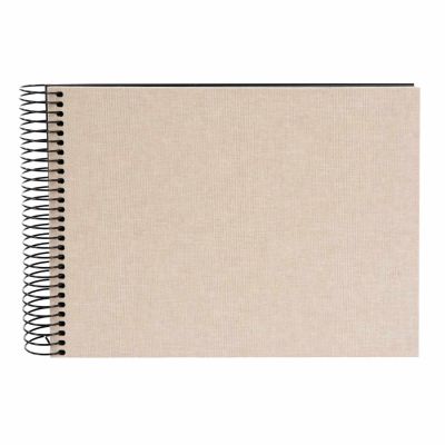 Spiralalbum 24x17cm Leinen 40 schwarze Seiten von Goldbuch