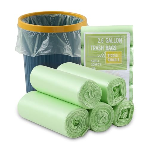 Goldeluxe 200 Stück Biomüllbeutel 10L,Biologisch Abbaubare Müllbeutel 10L,Mülltüten,Recycelbare Bio Müllbeutel 10 liter,Biomülltüten auf Maisstärkebasis,Trash Bags,10l müllbeutel(45x50cm,Grün) Goldeluxe 200 Stück Biomüllbeutel 10L,Biologisch Abbaubare Müllbeutel 10L,Mülltüten,Recycelbare Bio Müllbeutel 10 liter,Biomülltüten auf Maisstärkebasis,Trash Bags,10l müllbeutel(45x50cm,Grün) von Goldeluxe