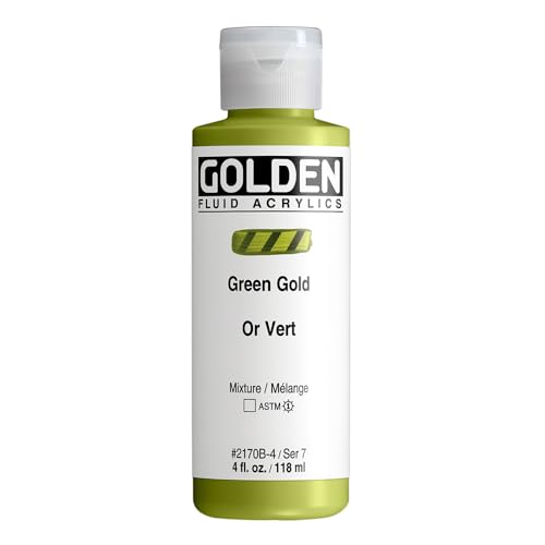 Golden 2170-4 flüssige Acrylfarbe, 4 Unzen, grünes Gold Golden 2170-4 flüssige Acrylfarbe, 4 Unzen, grünes Gold von Golden Artist Colors