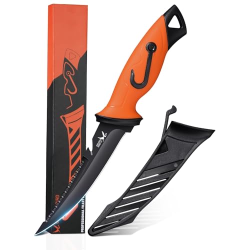 Golden Bird Outdoor Messer Survival Messer mit Säge Jagdmesser Feststehende Klinge mit Scheide, Gürtelmesser Outdoormesser für Camping Angel Wandern von Golden Bird