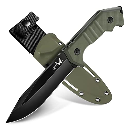 Golden Bird Outdoor messer D2 Stahl mit Kydex Holster, Jagdmesser feststehende klinge, Überlebensmesser, Bushcraft messer, Gürtelmesser schwarz Golden Bird Outdoor messer D2 Stahl mit Kydex Holster, Jagdmesser feststehende klinge, Überlebensmesser, Bushcraft messer, Gürtelmesser schwarz von Golden Bird