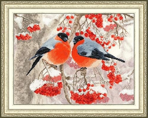 Golden Fleece Cross Stitch Kit Bullfinches RS-018 Golden Fleece Cross Stitch Kit Bullfinches RS-018 von Golden Fleece