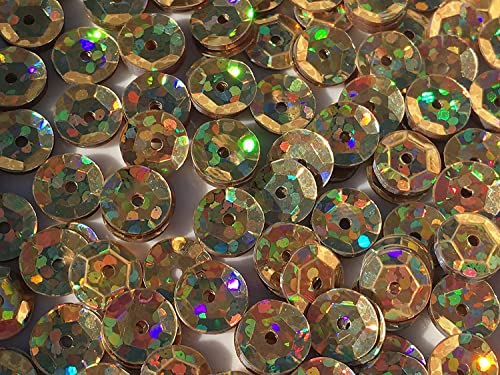 Pailletten, 8 mm, 800 Stück, goldfarben Pailletten, 8 mm, 800 Stück, goldfarben von Golden Leaf