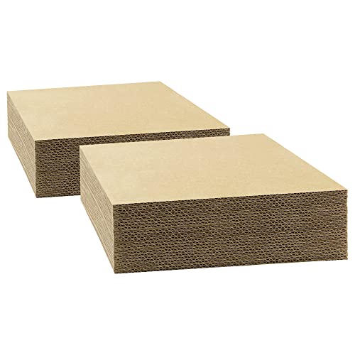 Golden State Art, 50 Stück Wellpappbögen, 15,2 x 22,9 cm, flache Kartoneinlagen für Verpackung, Versand oder Kunsthandwerk (0,3 cm dick, braun) von Golden State Art