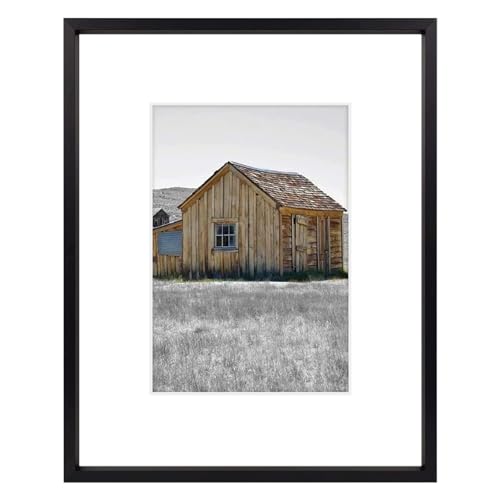 Golden State Art, Aluminium-Bilderrahmen mit elfenbeinfarbener Matte, Staffelei-Ständer für Tisch-Display – Wand-Display – ideal für Hochzeiten, 20.3x25.4 cm für 12.7x17.8 cm große Fotos, 1 Stück Golden State Art, Aluminium-Bilderrahmen mit elfenbeinfarbener Matte, Staffelei-Ständer für Tisch-Display – Wand-Display – ideal für Hochzeiten, 20.3x25.4 cm für 12.7x17.8 cm große Fotos, 1 Stück von Golden State Art