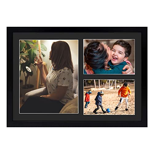 Golden State Art, Bilderrahmen aus Holz, 30.5 x 43.2 cm, Schwarz, matt, für Fotos mit den Maßen 20.3 x 25.4 cm und 12.7 x 17.8 cm – Echtglas, ideal für Poster, Hochzeiten und Verlobungen Golden State Art, Bilderrahmen aus Holz, 30.5 x 43.2 cm, Schwarz, matt, für Fotos mit den Maßen 20.3 x 25.4 cm und 12.7 x 17.8 cm – Echtglas, ideal für Poster, Hochzeiten und Verlobungen von Golden State Art